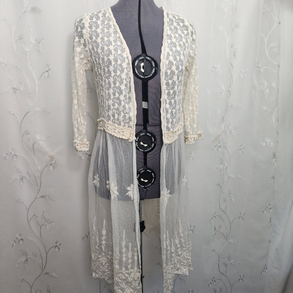 Lace, Open Front, Cardigan/Cover-up